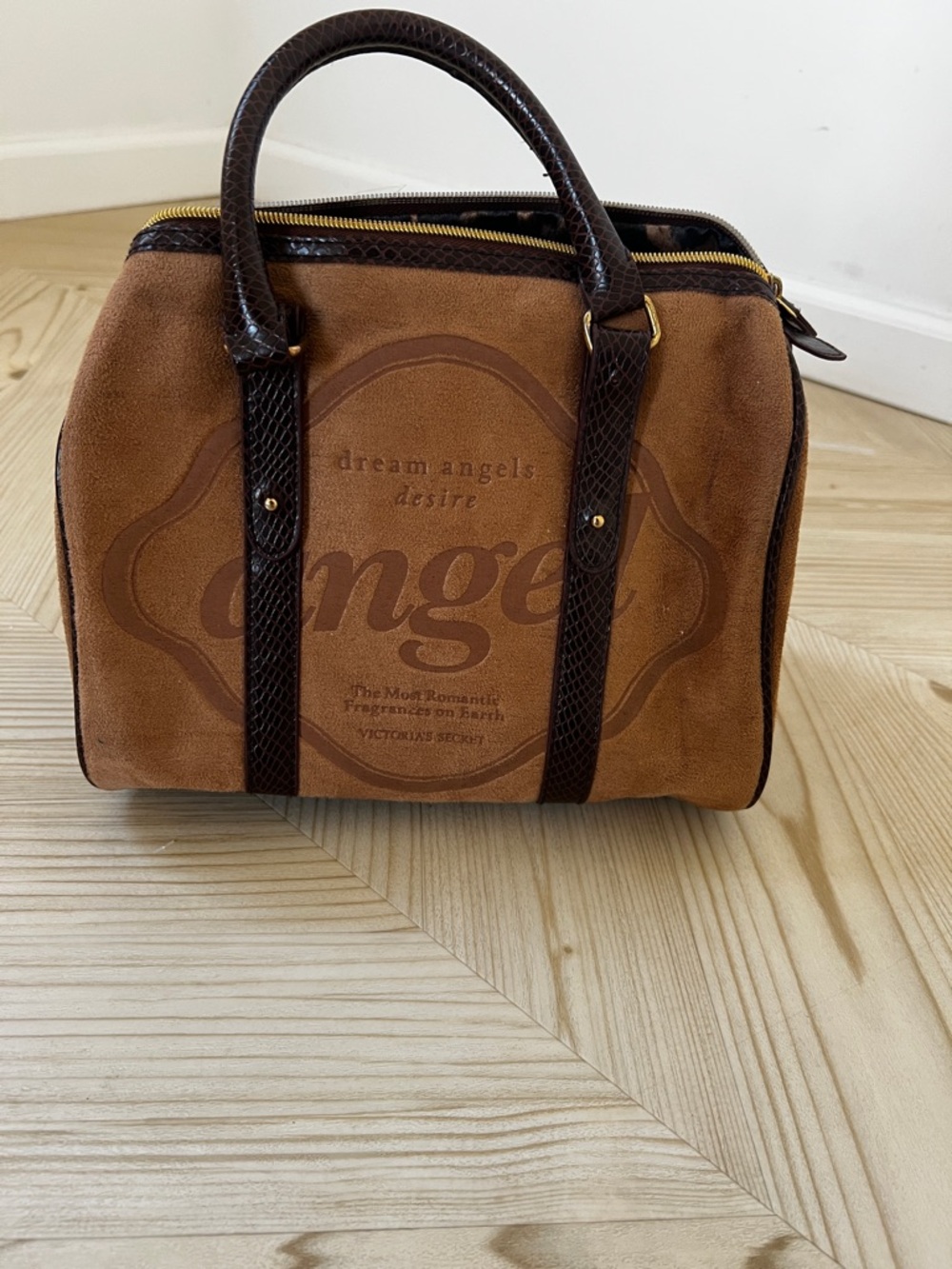 Victoria's Secret Brown Suede Dream Angels Satchel